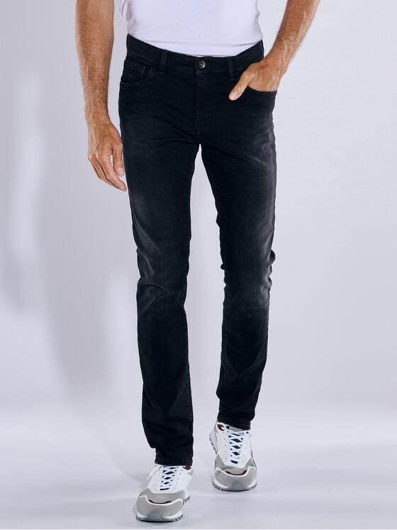 engbers Herren Super-Stretch-Jeans slim fit Schwarz 37529