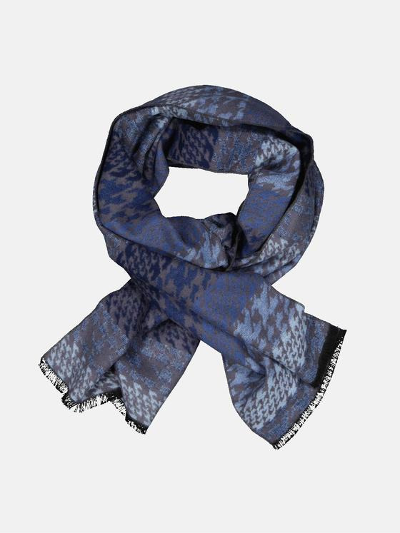 engbers Herren Schal gemustert Royalblau 33892