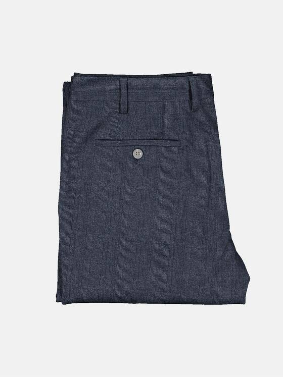 emilio adani Herren Anzug-Hose dezent glänzend Blau 32751