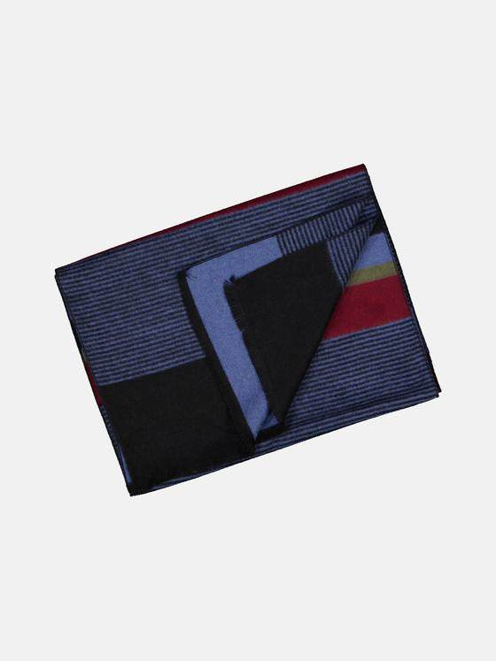 engbers Herren Schal gemustert Dunkelrot 33899