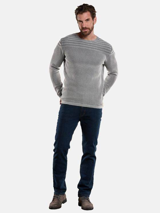 engbers Herren Pullover strukturiert Grau 34135