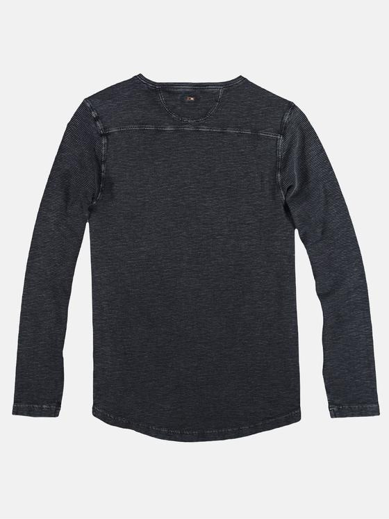 emilio adani Herren softes Henley Shirt Grau 28867