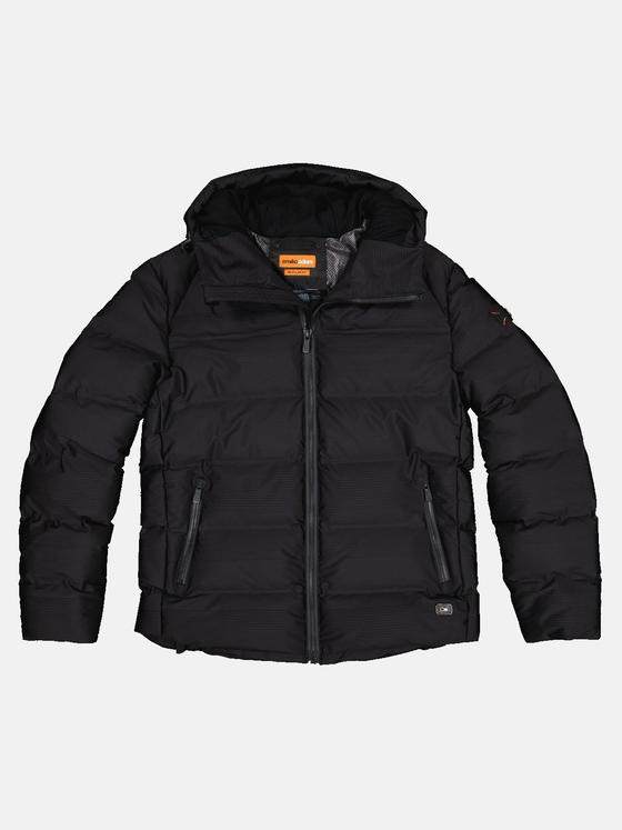 emilio adani Herren Steppjacke kurz Schwarz 32309