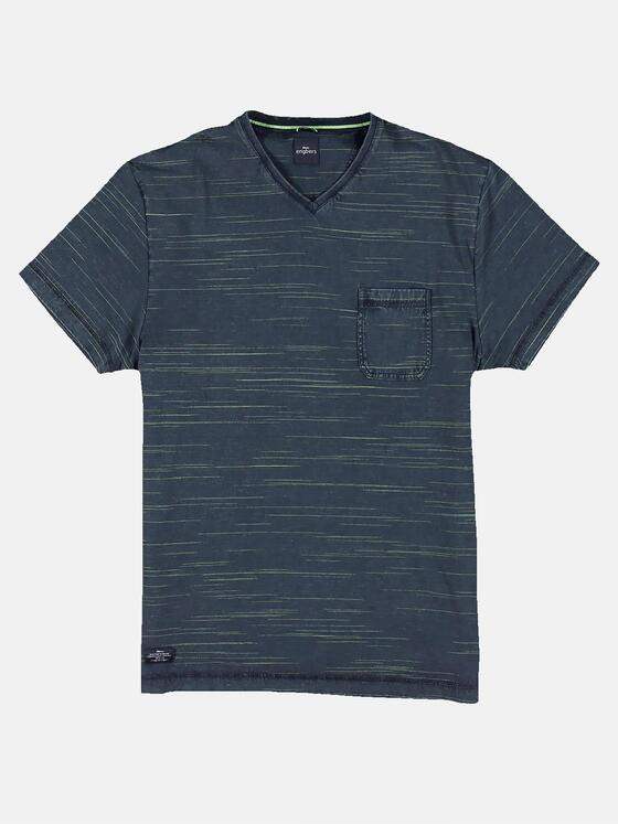 engbers Herren V-Neck T-Shirt Türkis 30271