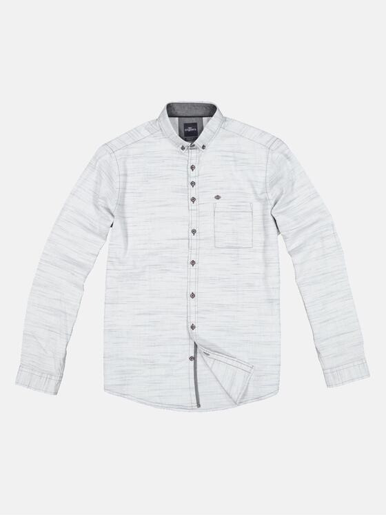 engbers Herren Langarm-Hemd meliert Silbergrau 33398