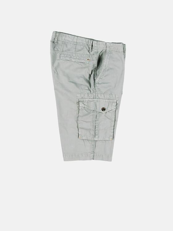 emilio adani Herren Cargo Bermuda mit softem Baumwollgriff Grau 30552