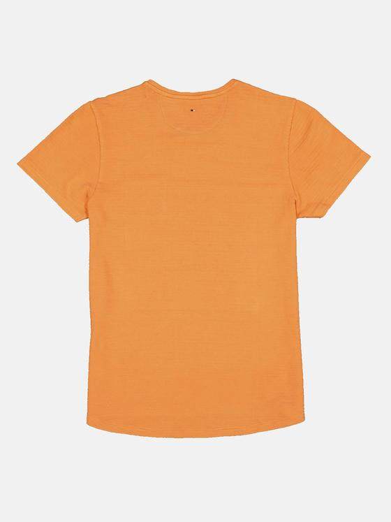 emilio adani Herren T-Shirt gestreift Orange 32753