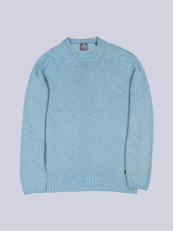 ENGBERS GERMANY Herren Pullover mit Leinenanteil Hellblau 38997