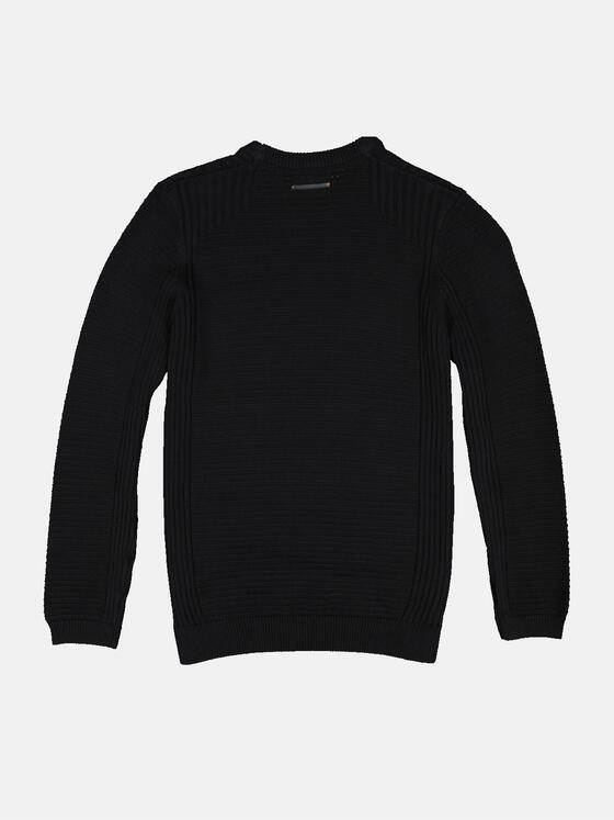 emilio adani Herren Pullover strukturiert Schwarz 33693