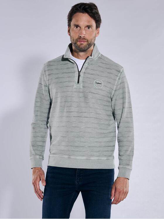 engbers Herren Sweatshirt strukturiert Grau 37754