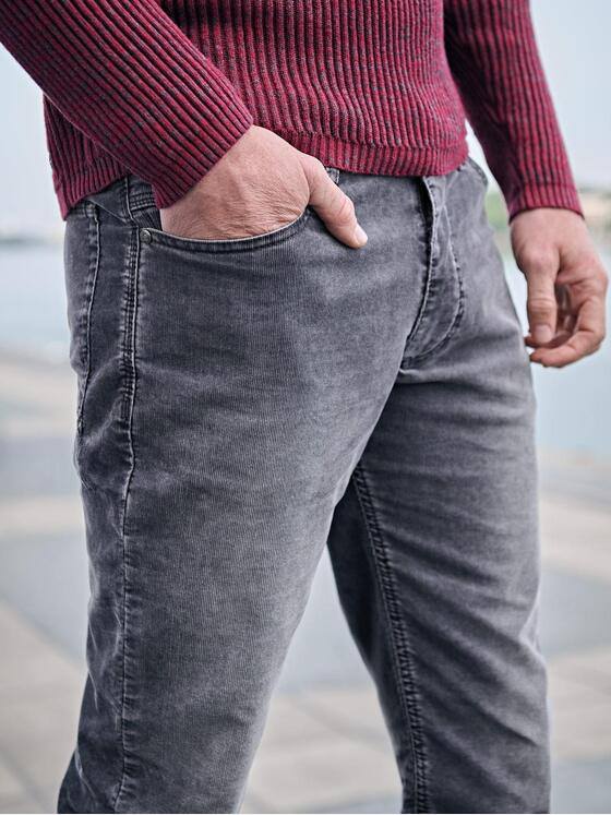 engbers Herren 5-Pocket-Hose regular Grau 37524