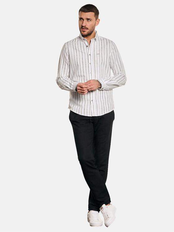 emilio adani Herren Hemd aus Bio-Baumwolle Grau 32979
