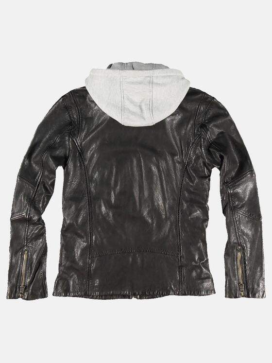 engbers Herren Lederjacke mit heraustrennbarem Inlet Braun 31843