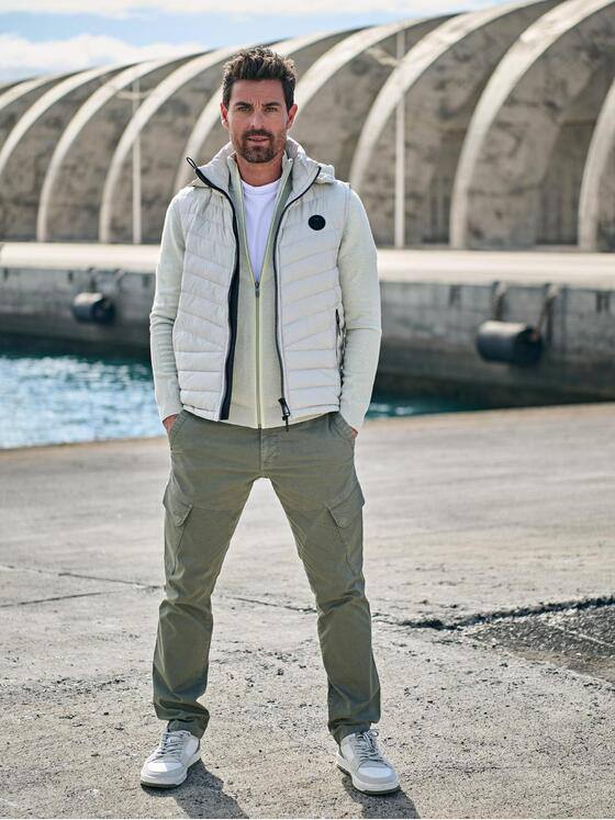 engbers Herren Weste mit abnehmbarer Kapuze Naturweiss 38374