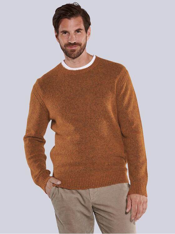 engbers Herren Pullover uni Orange 35852