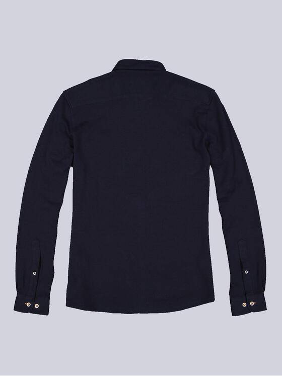 engbers Herren Langarm-Hemd uni Saphirblau 34031