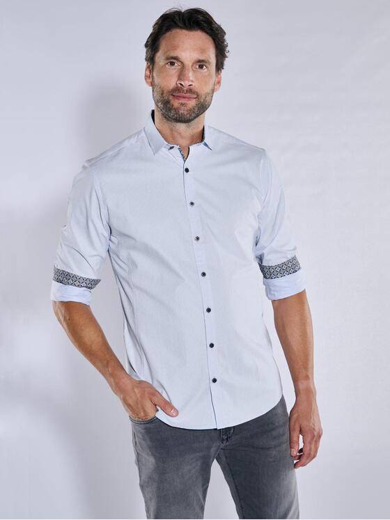 engbers Herren Langarm-Hemd "My Favorite" Blau 35839