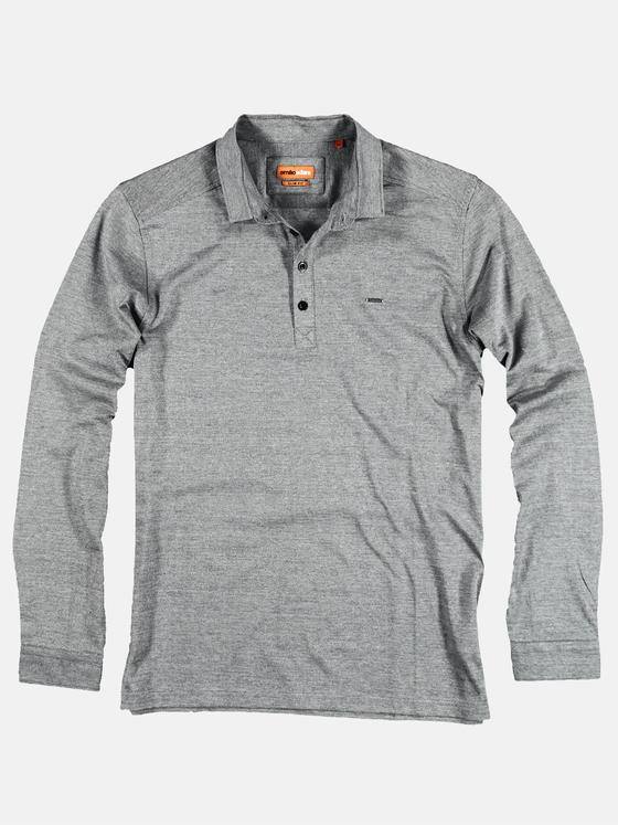 emilio adani Herren Poloshirt mit griffiger Warenstruktur Grau 28953