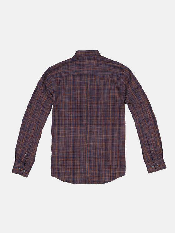 engbers Herren Langarm-Hemd kariert Dunkelorange 33638