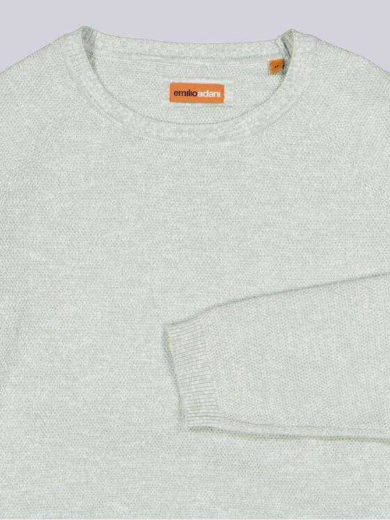 emilio adani Herren Pullover meliert Grün 38551