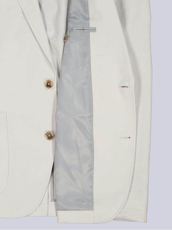 emilio adani Herren Anzug-Sakko aus Leinenmischqualität Naturweiss 40368