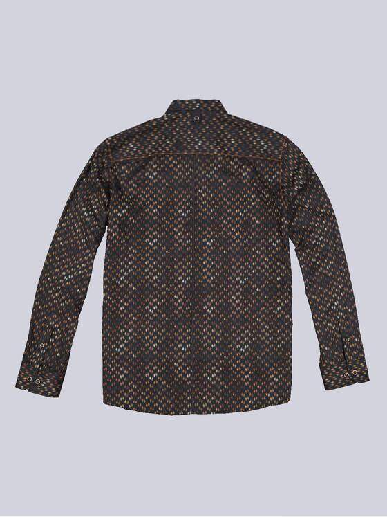 engbers Herren Langarm-Hemd kariert Rostorange 33819