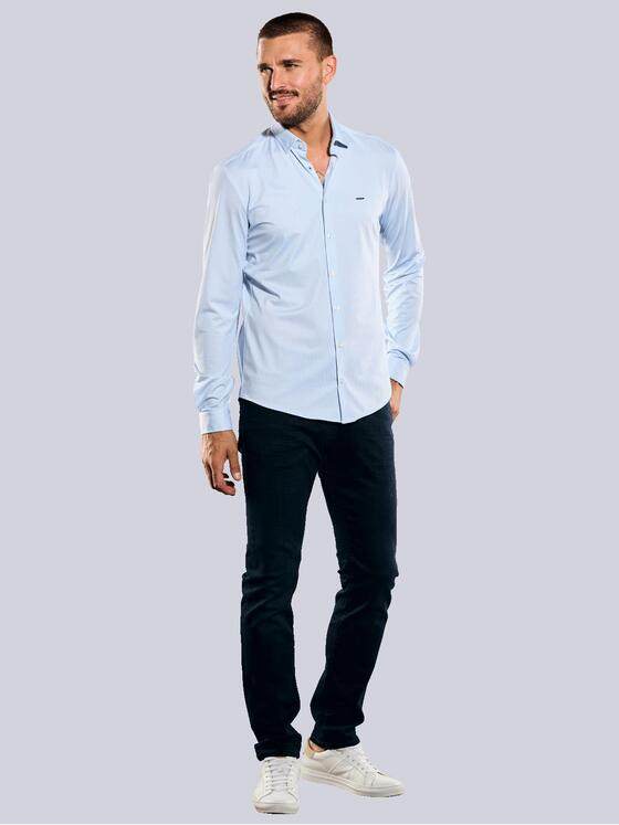 emilio adani Herren Funktionshemd langarm Blau 35553