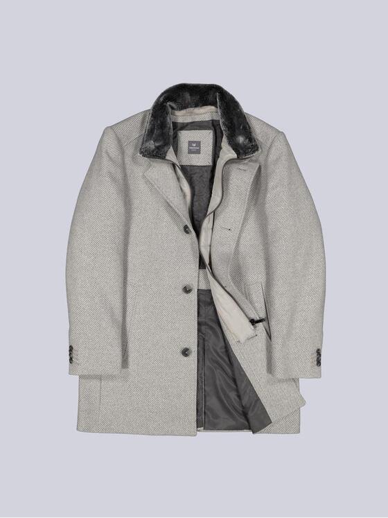 ENGBERS GERMANY Herren Mantel mit heraustrennbarem Inlet Grau 39514