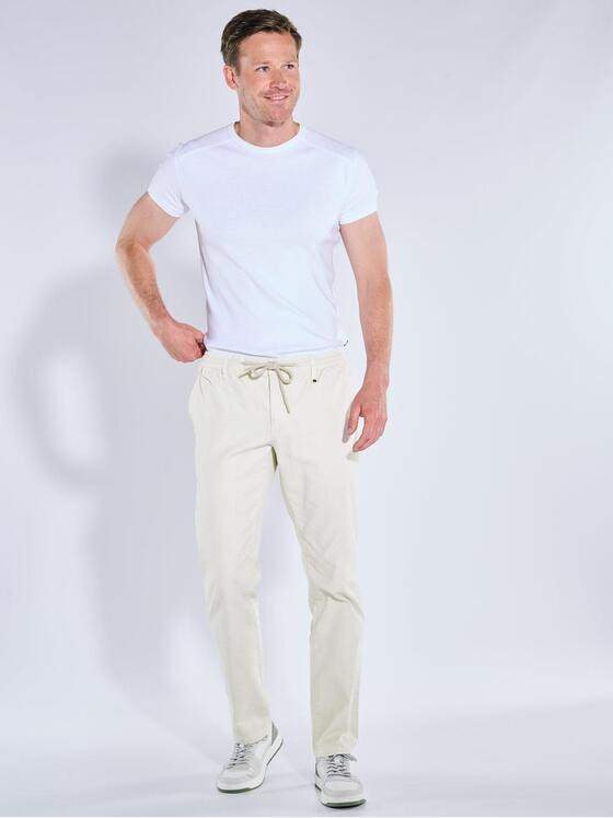 engbers Herren Chino mit Tunnelzug Naturweiss 39118