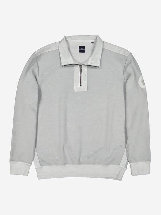 engbers Herren Sweatshirt mit Zipper Hellgrau 38134