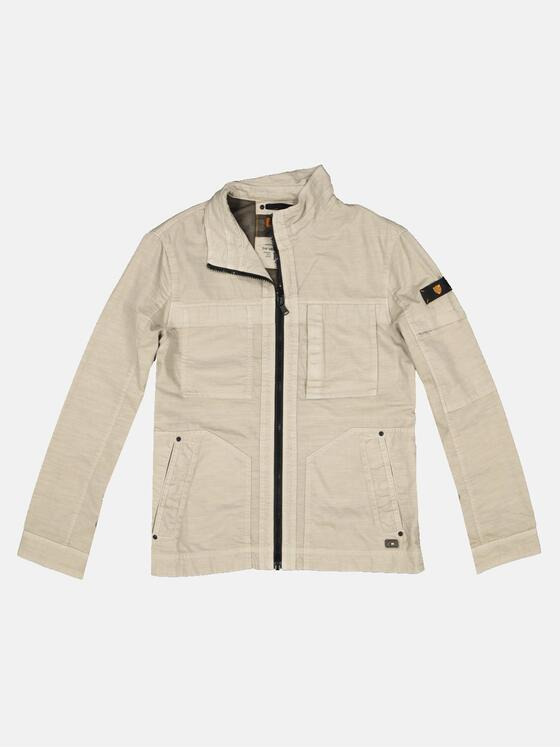 emilio adani Herren Jacke aus Leinen-Baumwoll-Mix Beige 32573