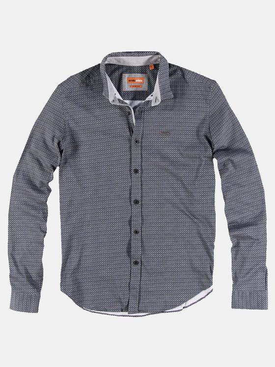 emilio adani Herren Hemd langarm Schwarz 30373