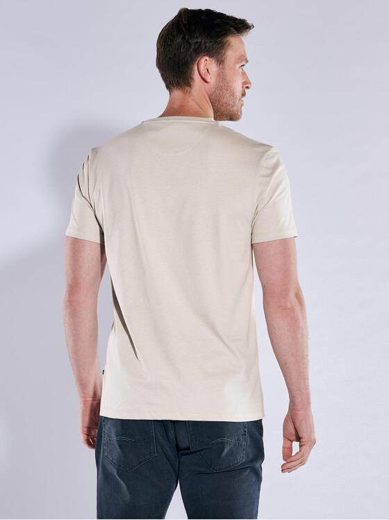 ENGBERS GERMANY Herren T-Shirt aus Pima Baumwolle Beige 37769