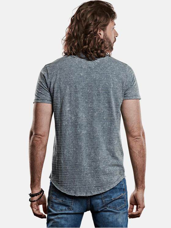 emilio adani Herren Rundhals T-Shirt Türkis 27791