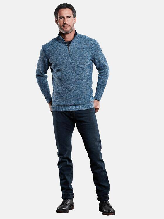 engbers Herren Softer Stehkragenpullover Himmelblau 28898