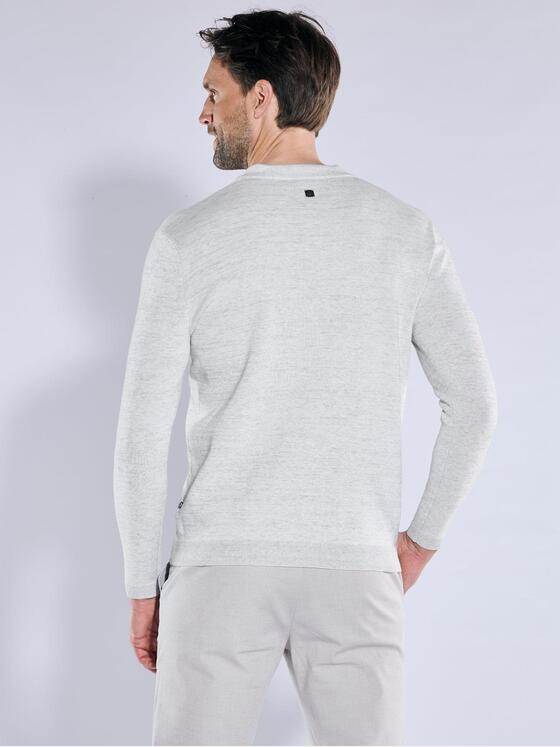 ENGBERS GERMANY Herren Pullover aus leichter und softer Baumwolle Silbergrau 38709