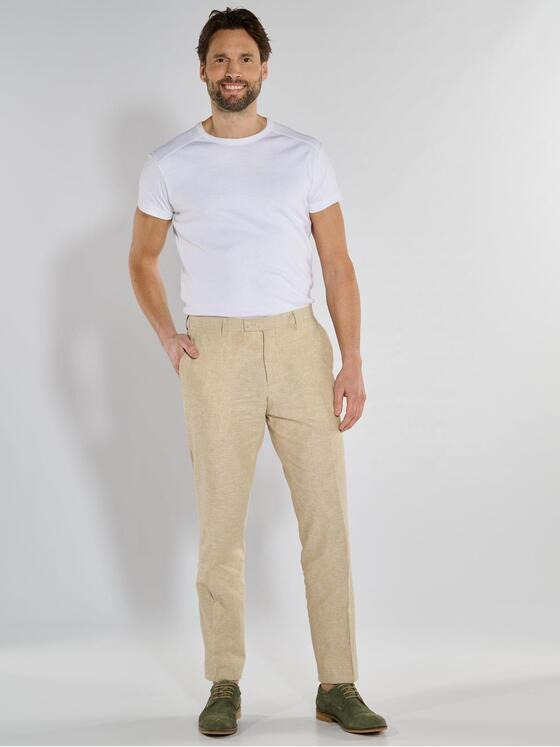 engbers Herren Anzug-Hose slim fit Beige 36473