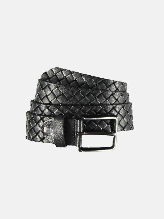 engbers Herren Ledergürtel mit wertiger Metallschließe Anthrazit 32202