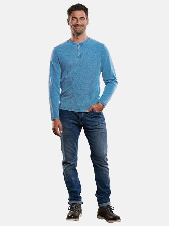 engbers Herren Henley Shirt Royalblau 31112