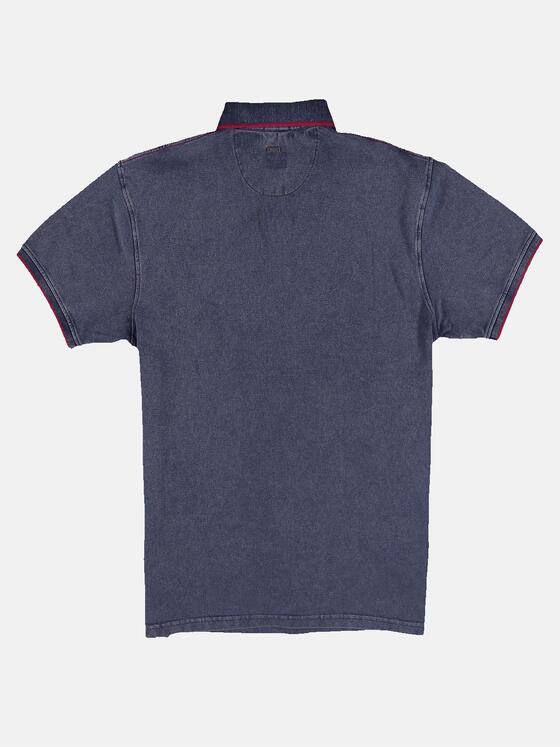engbers Herren Polo-Shirt gefärbt Blau 31736