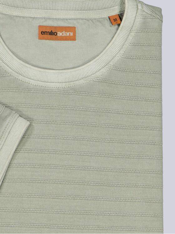 emilio adani Herren T-Shirt gestreift Grün 38931