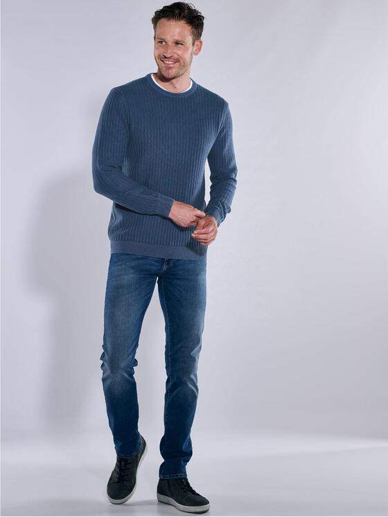 engbers Herren Pullover Rundhals Royalblau 38149