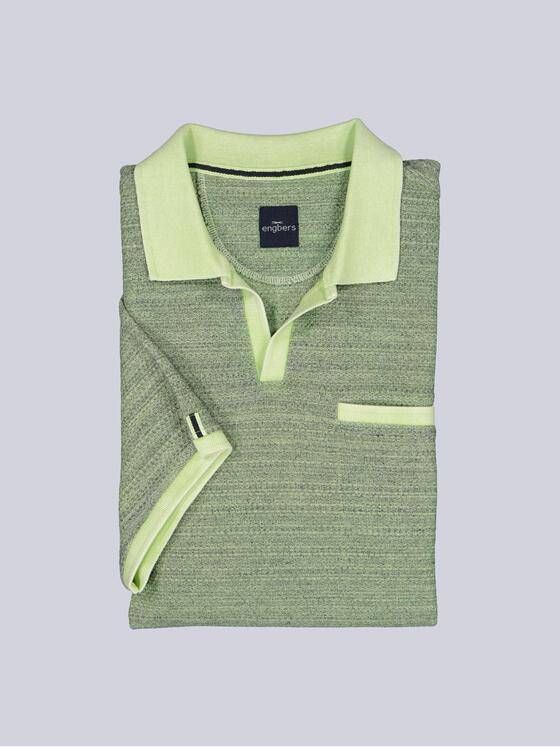 engbers Herren Polo-Shirt meliert Gruen 38971