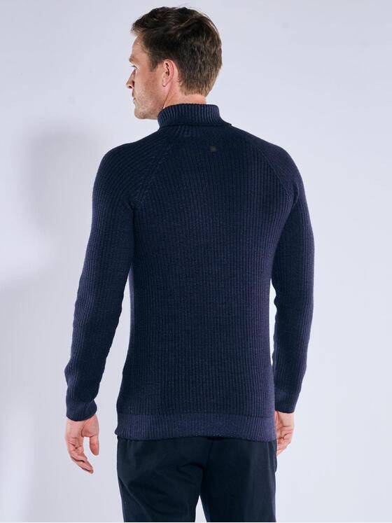 ENGBERS GERMANY Herren Pullover aus Merinowolle Marineblau 39701