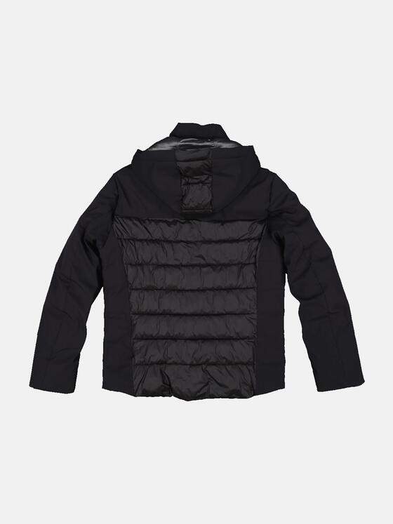 emilio adani Herren Jacke mit abnehmbarer Kapuze Schwarz 33524