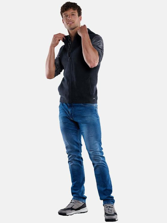 engbers Herren Strickweste mit Kapuze Anthrazit 33511