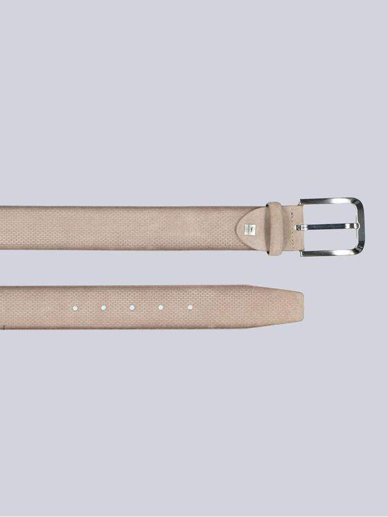 engbers Herren Ledergürtel geprägt Beige 38831