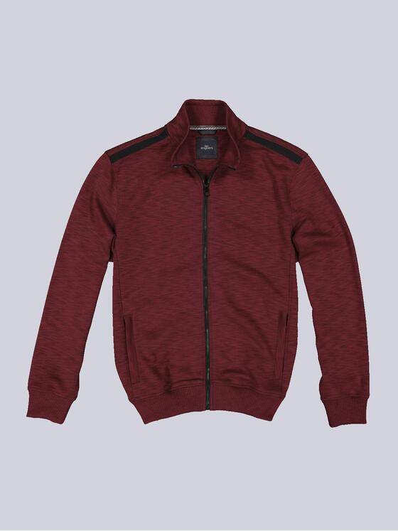 engbers Herren Sweatjacke meliert Dunkelrot 33748