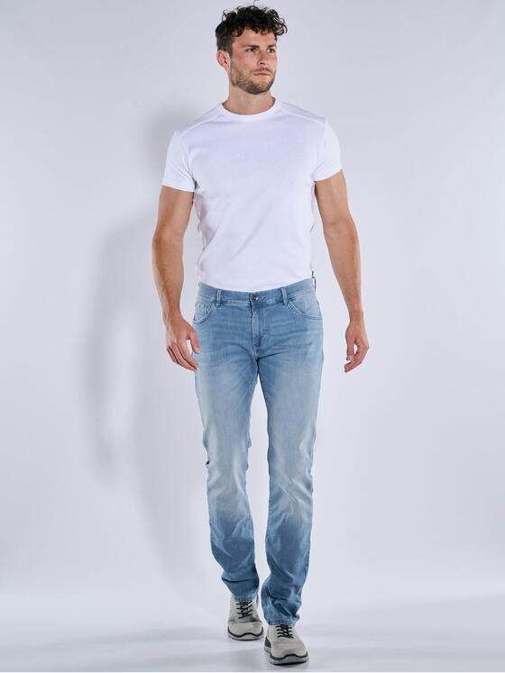 engbers Herren Super-Stretch-Jeans regular Mittelblau 38652