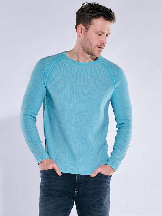 engbers Herren Pullover uni Mittelblau 38680